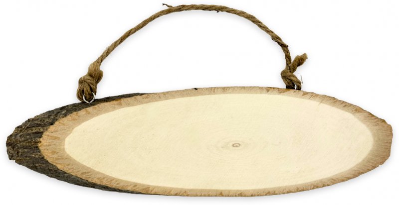 Craftmill Natural Edge Hanging Oval Wood Slice