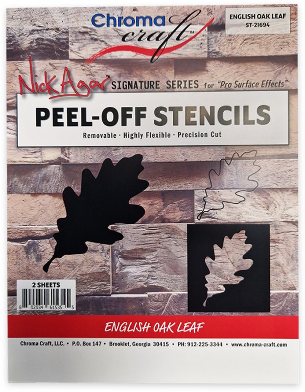 STOAK - English Oak Peel-Off Stencil Set