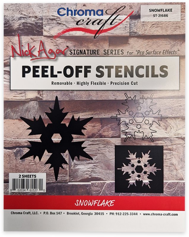 STSNW - Snowflakes Peel-Off Stencil Set