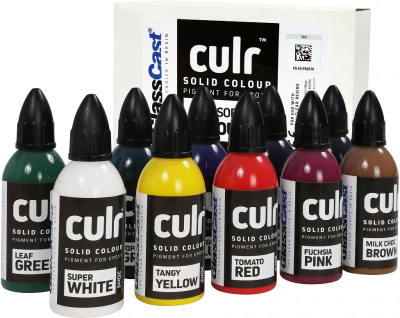 CULR10 - Assorted Colours Resin Tinting Pigments
