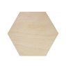 J10187 - Hexagon Shaped Wooden Blank Front Facing