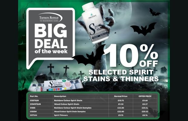 BDOTW: 10% Off Spirit Stains