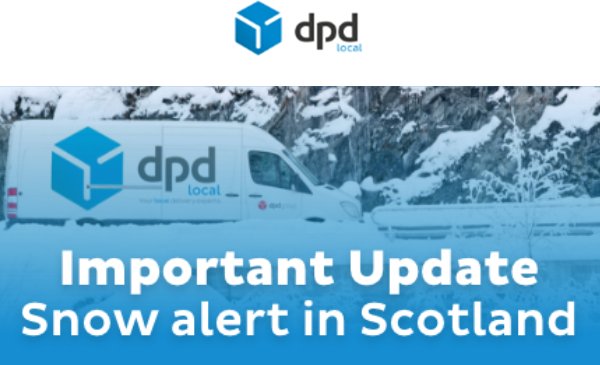 Snow Alert: Delayed Delivery
