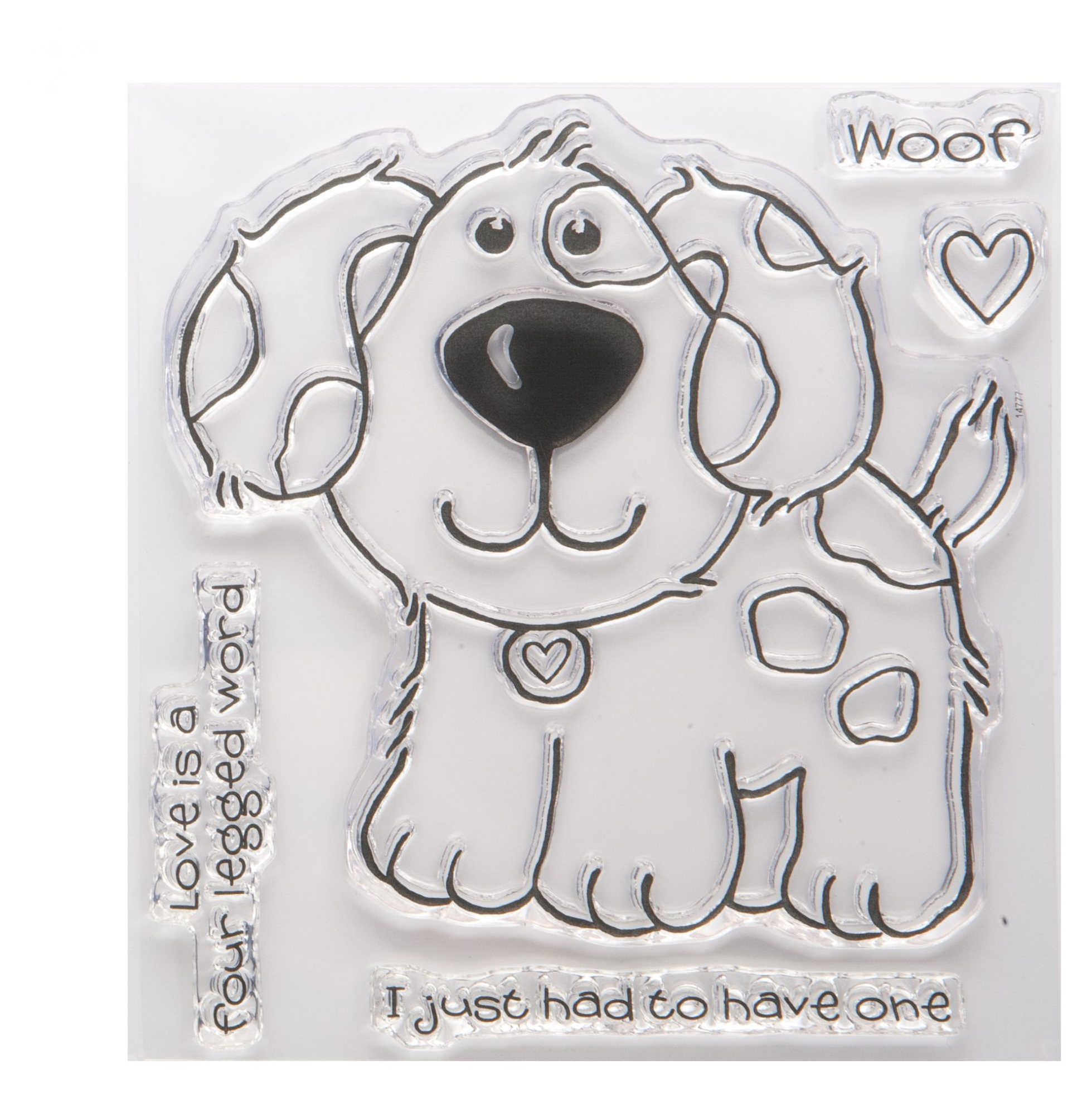 Dog Lover Puppy Love Stamp Set for Card Making Turners Retreat