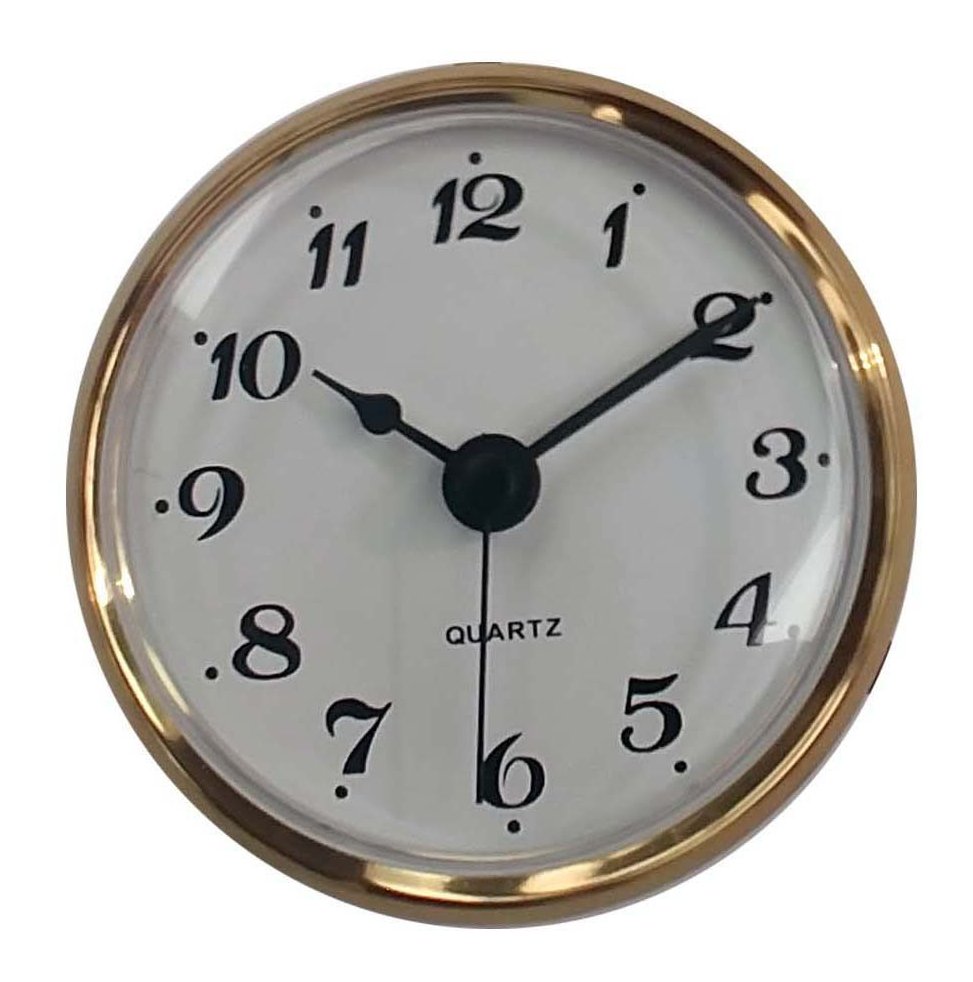 Clock Insert - White Face with Arabic Numerals - Turners Retreat