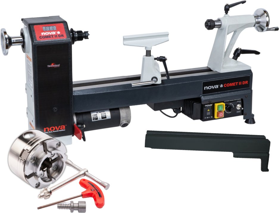 NOVA Comet II DR Woodturning Lathe with G3 Chuck Turners Retreat