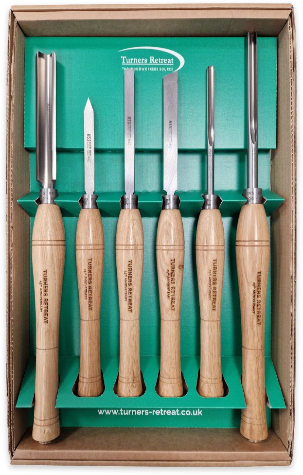 Limited Edition Turners Retreat Six Piece Woodturning Set Turners Retreat
