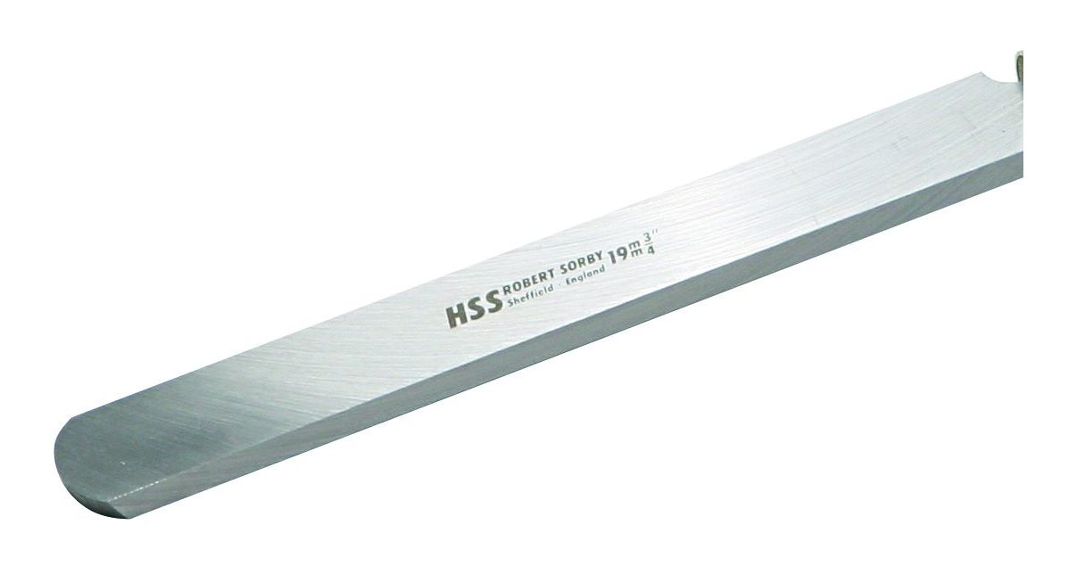 Robert Sorby #820 Round Nose Scraper Blade – High-Speed Steel, 8-3/4" Long, For Woodturning