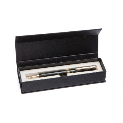Stunning Handcraft Flip-open Wooden Ballpoint Pen Case Box-2 Pens Slot 