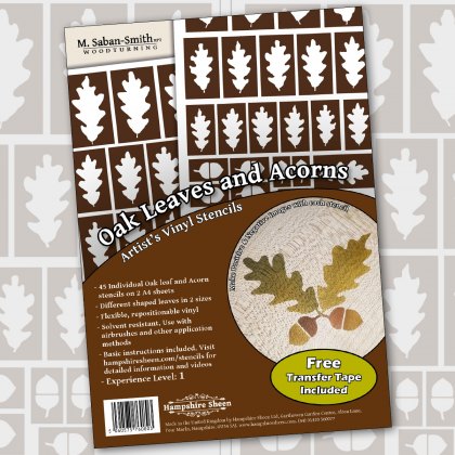 Oak Leaves & Acorns Artist's Stencils