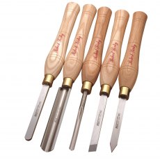 Five Piece Midi Woodturning Tool Set