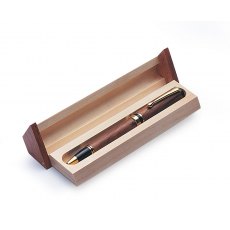 Wooden Triangular Pen Box