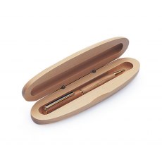 Oval Maple Pen Box - Single
