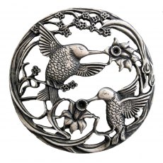 Pewter Lid - Hummingbirds