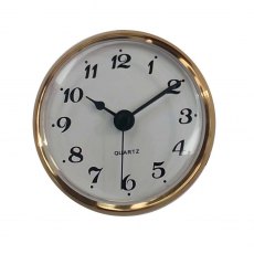 White Clock 70mm Insert - Arabic Numerals