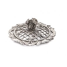 Pewter Lid - Rose Topped