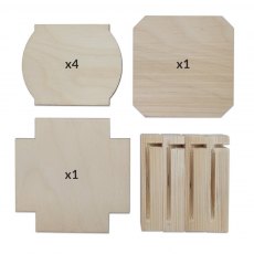 Square Flat Pack Wooden Box