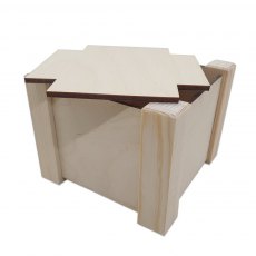 Square Flat Pack Wooden Box
