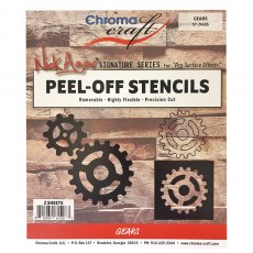 Gears Peel-Off Stencil Set