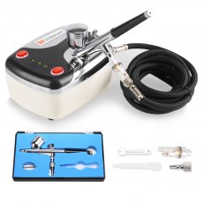 Dual Action Gravity Feed Airbrush & Compressor Kit