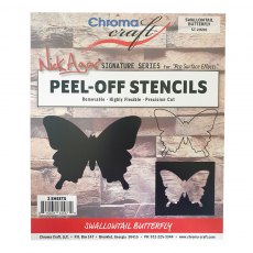 Swallowtail Butterfly Peel-Off Stencil Set