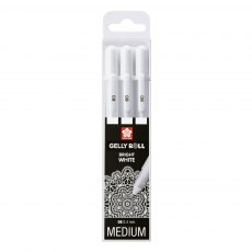 Bright White Gelly Roll Pens (Pack of 3)