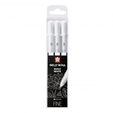 Bright White Gelly Roll Pens (Pack of 3)
