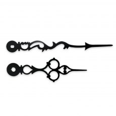 Black Serpentine Clock Hands 120mm (Pack of 5 Pairs)
