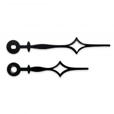 Black Diamond Clock Hands 85mm (Pack of 5 Pairs)