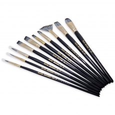 Silvertone Synthetic Brushes (Pack of 10)