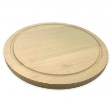 Round Beech Chopping Board with Groove