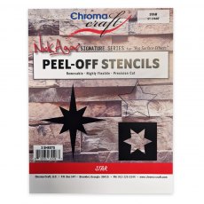 Stars Peel-Off Stencil Set