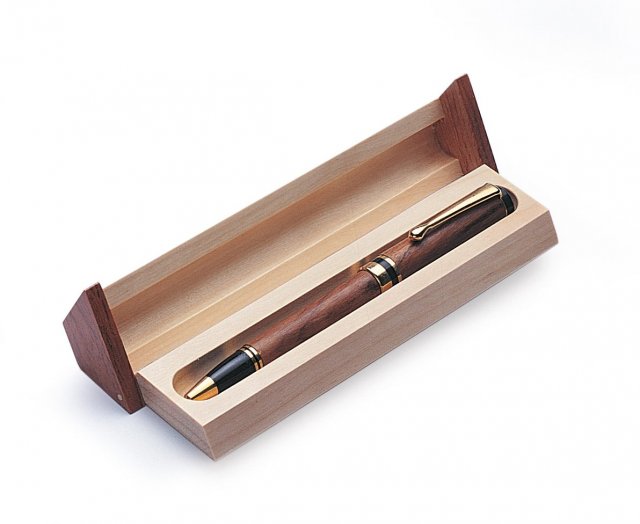 BOX-4 - Wooden Triangular Pen Box