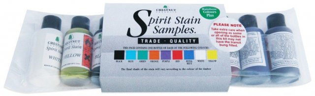 CSSS - Chestnut - Spirit Stain - Rainbow Samples