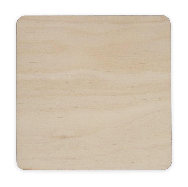 J10109 - Square Wooden Blank - 10cm