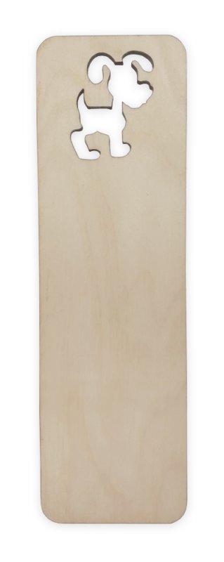 J10133 - Wooden Bookmark - Dog