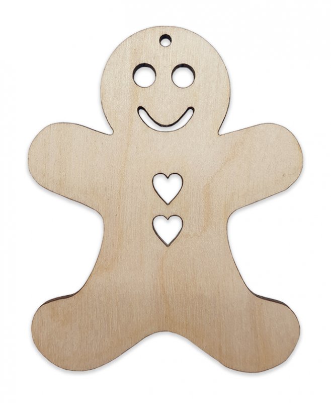 J10141 Wooden Gingerbread Man Blank