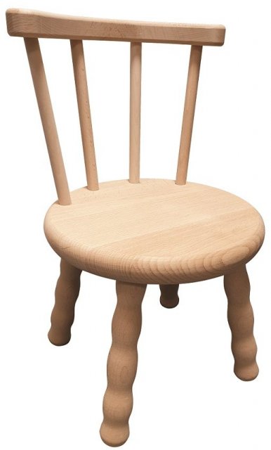 J20123 - Beech - Chair with Screw in Legs