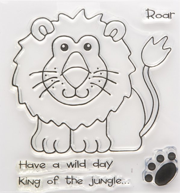 J80020 - Woodware Clear Stamp - Lion King