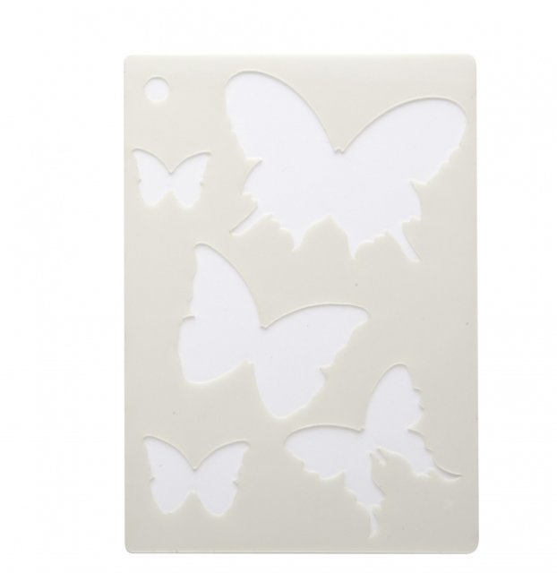 J80027 - Mini Stencil - Butterfly Splash