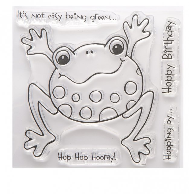 J80035 - Woodware Clear Singles - Hoppy Birthday