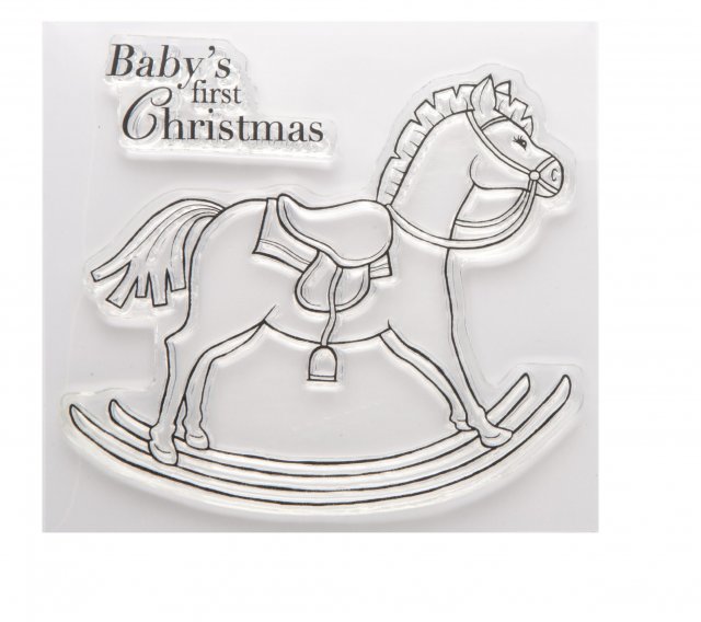 J80041 - Woodware Clear Singles - Rocking Horse