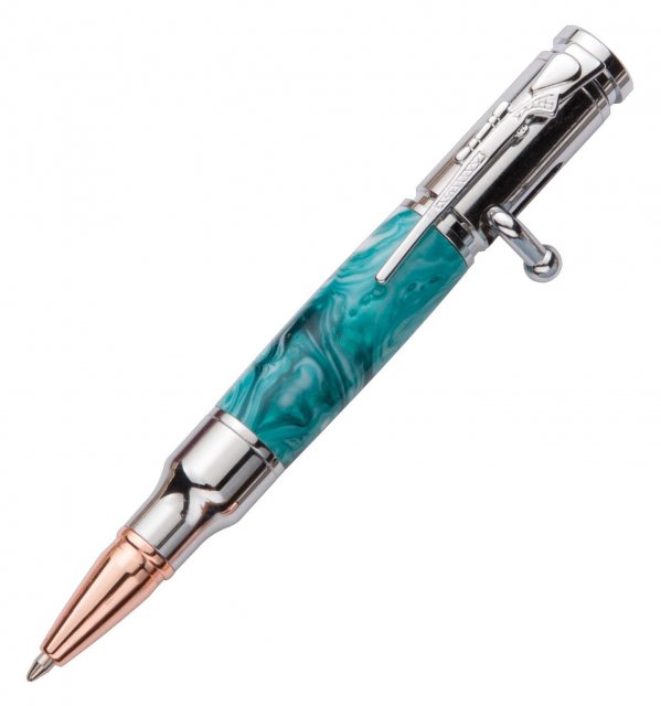 MBABPC - Mini Bolt Action Bullet Pen - Chrome