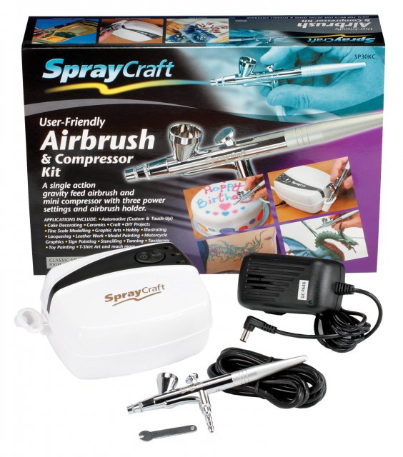 SP30KC - Spraycraft - Airbrush and Compressor Kit
