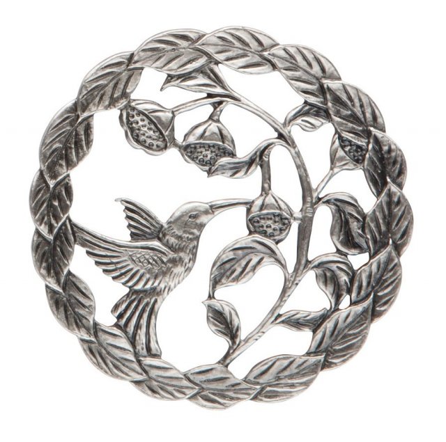 PL15 - Pewter Lid - Bird w/seeds