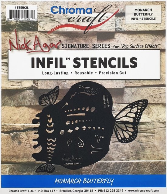 STIMB - Monarch Butterfly Peel-Off Infill Stencil Set