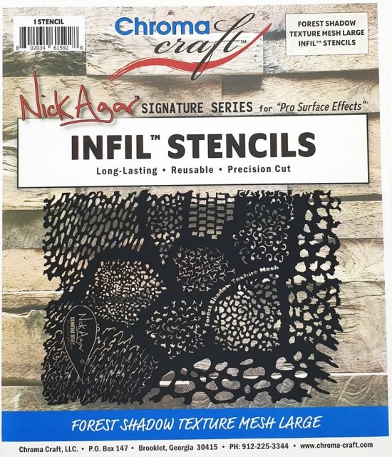 STIFSM - Forest Shadow Mesh Peel-Off Infill Stencil Set