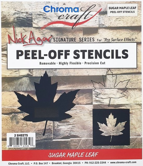 STMAP - Sugar Maple Leaf Peel-Off Stencil Set