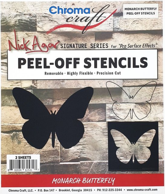 STMON - Monarch Butterfly Peel-Off Stencil Set