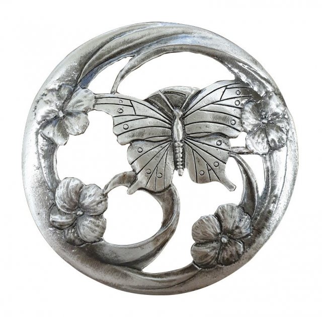 PL19 - Pewter Lid - Butterfly Wings